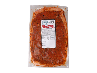 Pulpă de porc feliată, condimentată