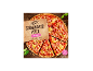 Pizza coaptă pe piatră cu șuncă, cu bază crocantă și crustă crocantă, 2 pizza de 330g.