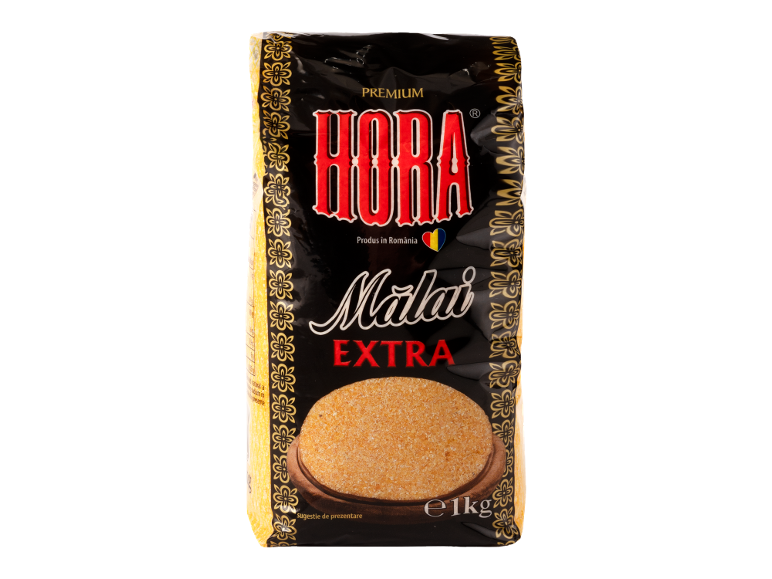 Mălai premium în ambalaj negru și auriu, 1kg.