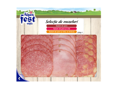 Selecție de mezeluri feliate