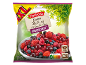 Pungă de amestec de fructe de pădure congelate cu vișine, fără zahăr, 1000g.