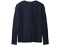 Tricou bleumarin cu mânecă lungă și buzunar la piept.