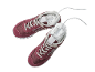 Adidași bordo cu uscător electric de încălțăminte.