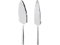 Spatulă și cuțit de tort din metal argintiu