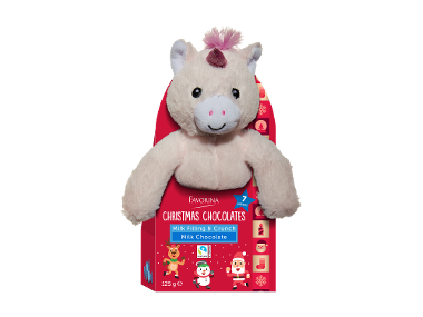 Figurină din pluș cu mix de ciocolată