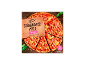 Două pizza cu șuncă coapte pe piatră cu bază crocantă și crustă crocantă, 2x330g.