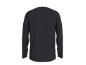 Tricou negru cu mânecă lungă, vedere din spate.