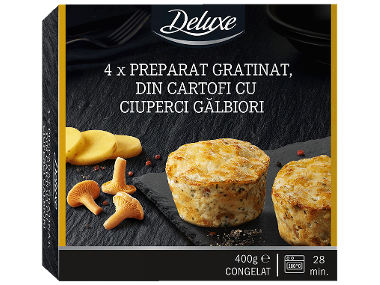 Cartofi gratinați cu gălbiori