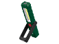 Lampă de lucru LED verde cu bază magnetică și cârlig