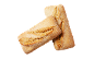 Două pâini ciabatta proaspăt coapte cu o crustă crocantă, aurie.