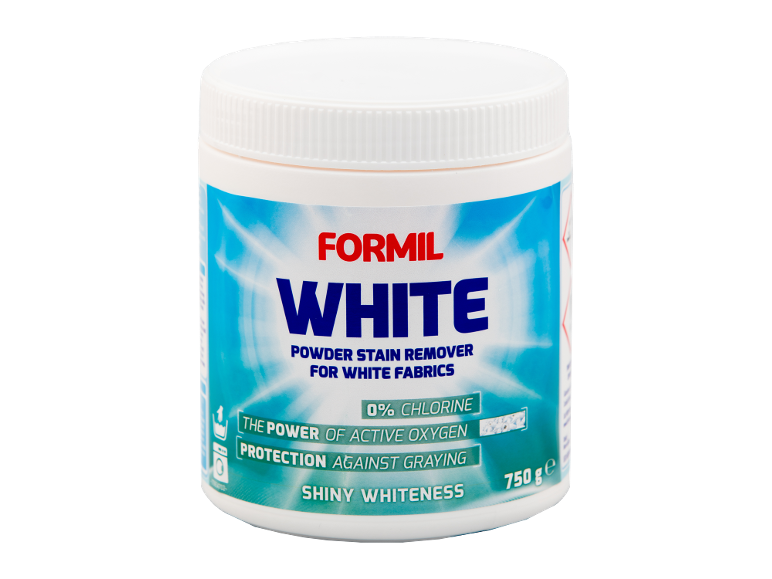 Detergent pudră alb pentru îndepărtarea petelor, 0% clor, 750g.