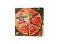 Cutie cu 3 pizza cu salam coapte pe piatră, 3x350g.