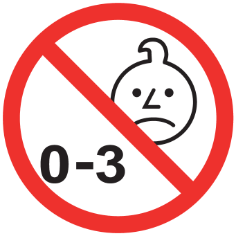 Nu este potrivit pentru copii cu vârsta între 0-3 ani.