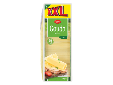 Branza Gouda feliata, cantitate XXL