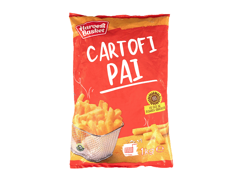 Pungă de 1 kg de cartofi pai congelați Harvest Basket