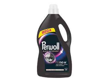 Detergent negru pentru haine închise, reînnoiește culorile și fibrele, 75 spălări.