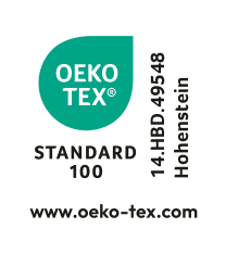 Certificat OEKO-TEX STANDARD 100 cu numărul 14.HBD.49548 Hohenstein.