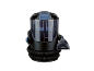 Aspirator de spălat cu rezervor de apă transparent și duză de curățare.