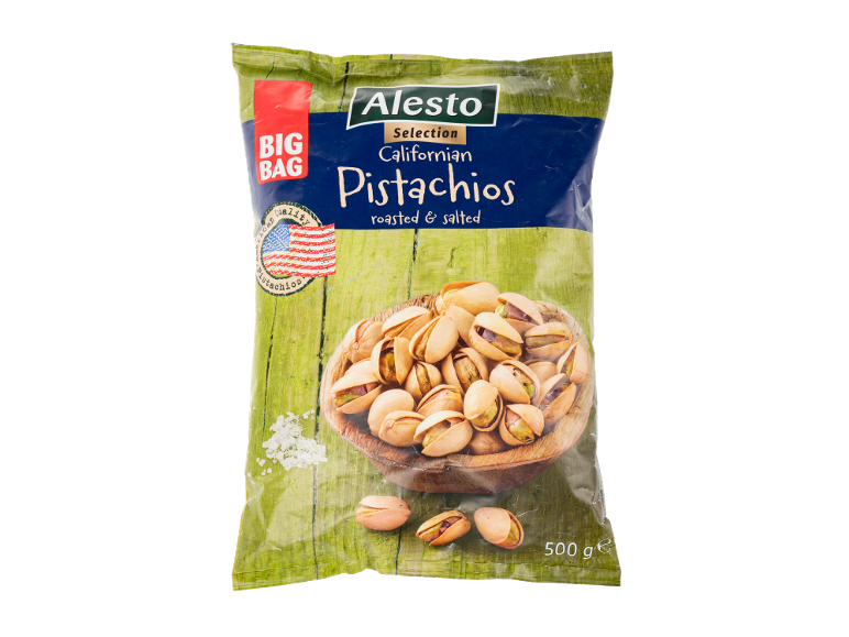 Pungă mare de fistic californian prăjit și sărat, 500 g.