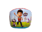 Pernă gonflabilă pentru copii cu personaje de desene animate și turn de control.