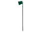 Culegător de fructe verde cu mâner telescopic.