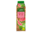 Băutură nectar de guava în stil thailandez, cu fructe proaspete și logo vegan.