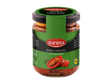 Roșii uscate cu rozmarin, în ulei de floarea-soarelui