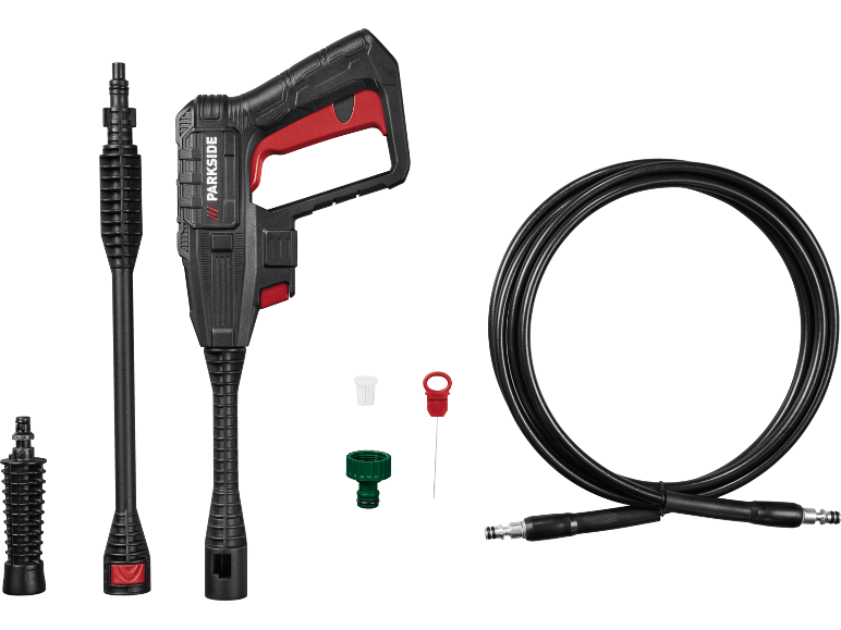 Set de spălător cu presiune cu pistol, furtun și accesorii