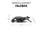 Cărucior pliat cu dimensiuni: 81 cm lungime, 24 cm înălțime și 45 cm lățime. Text: „EINFACH & KOMPAKT FALTBAR”.