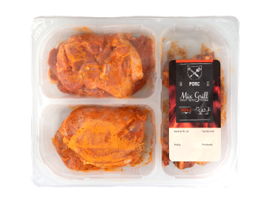 Mix grill de porc marinat