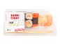 Set sushi Prestige Mix în ambalaj de plastic cu bețișoare, 227 g.