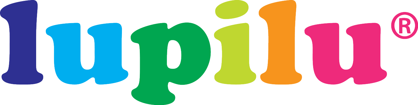 Text colorat „lupilu” cu simbol de marcă înregistrată.