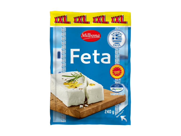 Pachet XXL de brânză feta grecească cu rozmarin și ulei de măsline.