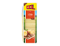 Felii de brânză Edam XXL, gust blând, 1kg, cu fundal rural.
