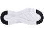 Talpă de pantof sport alb-negru cu model texturat.