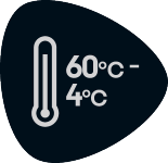 Etichetă de temperatură: 60°C - 4°C.
