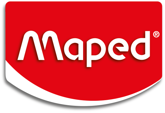 Logo roșu cu text alb „Maped” și simbol de marcă înregistrată.