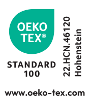 Sigiliu textil STANDARD 100, numărul 22.HCN.46120, Hohestein, www.oeko-tex.com.