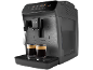 Espressor automat cu două cești de espresso, afișaj digital și rezervor de apă.