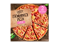 Pizza coaptă pe piatră cu șuncă, 2 pizze a câte 330g, cu bază crocantă.