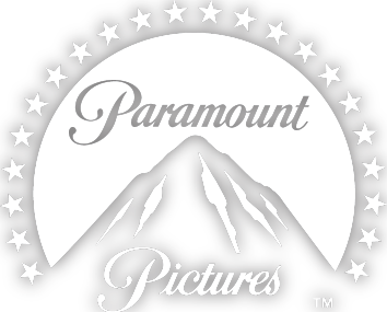 Sigiliu cu textul „Paramount Pictures” și un motiv montan.