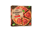 Pizza cu salam coaptă pe piatră cu brânză, pachet 3x350g.