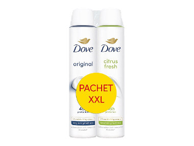 Două deodorante antiperspirant spray într-un pachet promoțional