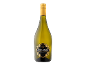 Sticlă de vin alb Pinot Grigio Delle Venezie Frizzante cu etichetă negru-aurie.
