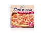 Două pizza congelate cu pepperoni, coapte pe piatră, în total 700g.