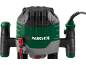 Freză electrică verde și neagră cu detalii roșii și logo-ul mărcii.