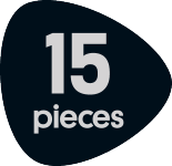 Sigiliu indicând 15 bucăți.