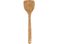 Spatulă de lemn cu mâner lung și orificiu de agățat.