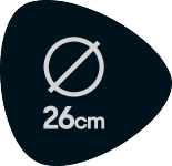 Etichetă de măsurare: diametru 26 cm