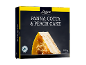 Panna Cotta & prăjitură cu piersici, 750g, congelată, cu cacao Rainforest Alliance.